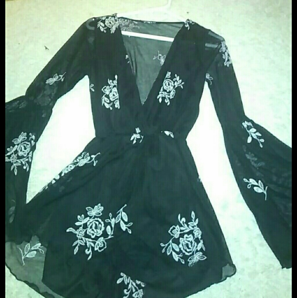 Sheer romper